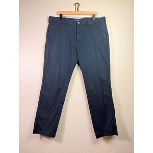 SPOKE London Sharps Chino Pants 40x32 Navy Blue Build B Stretch Cotton Slim Fit